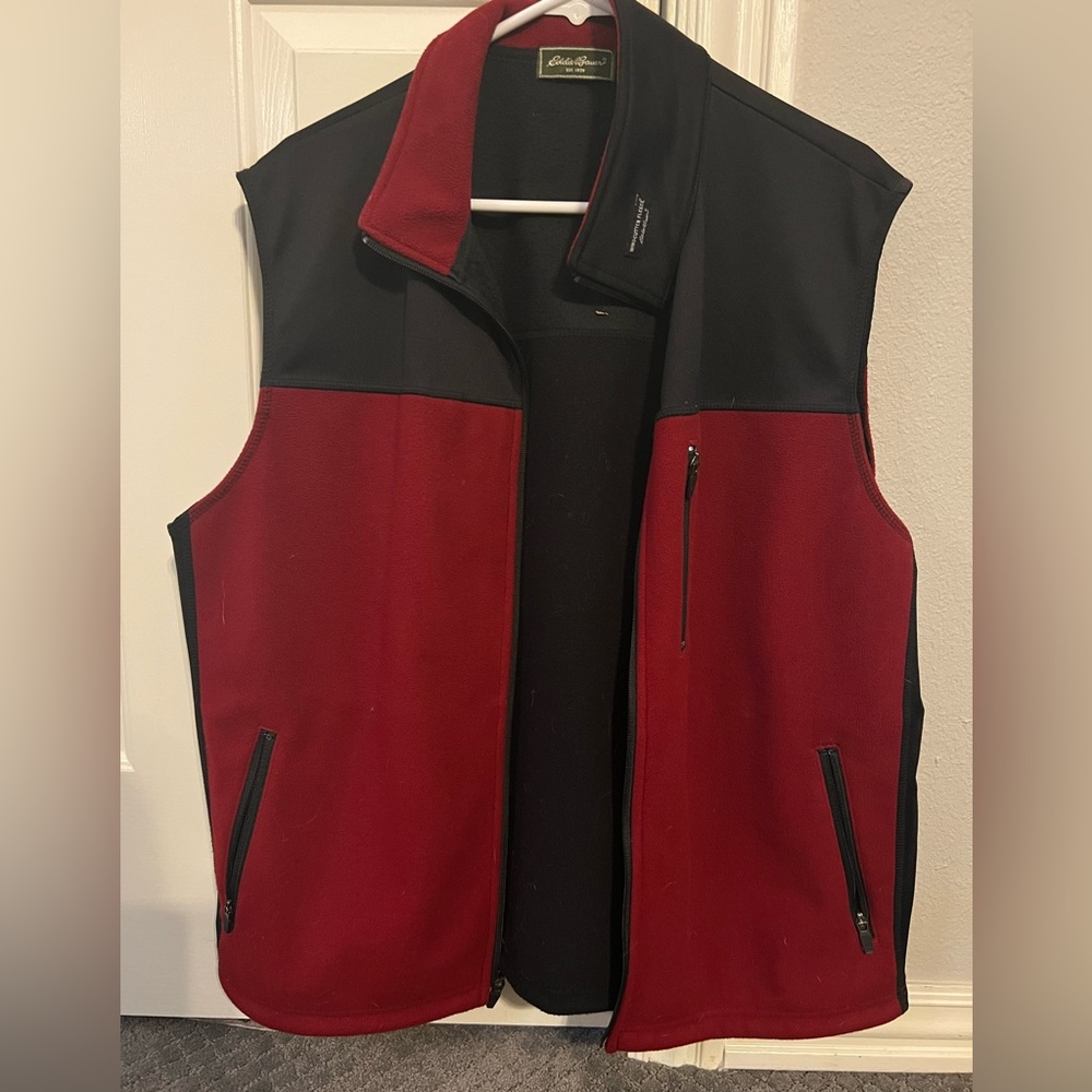 Mens Eddie Bauer Zip Up Fleece Vest XL